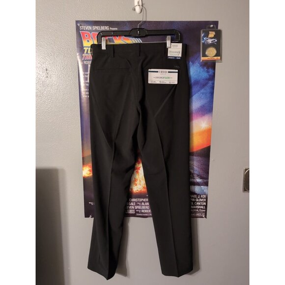Izod Golf Black Swing Flex Pants Size 32X32 NWT - Picture 3 of 9